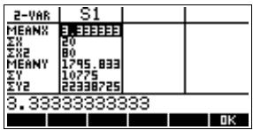 COMPAQ 39G PLUS - Calculer des statistiques - 1