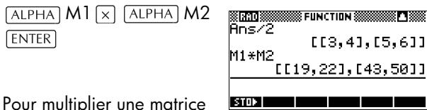 COMPAQ 39G PLUS - Multiplication de deux matrices - 1