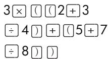 COMPAQ 39G PLUS - Calculs de fractions - 3