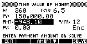 COMPAQ 39G PLUS - Exemple 2 - Prêt hypothécaire avec un paiement forfaitaire à la fin. - 2