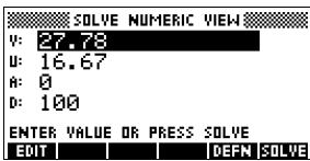 COMPAQ 39G PLUS - Définir les variables connues - 1