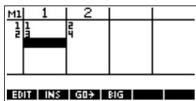 COMPAQ 39G PLUS - Arithmétique sur les matrices - 2