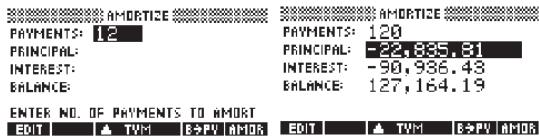 COMPAQ 39G PLUS - Calcul d'amortissements: - 1