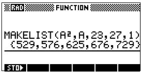 COMPAQ 39G PLUS - Fonctions de manipulation listes - 4