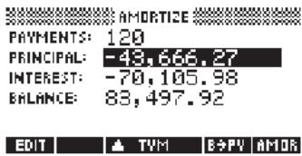 COMPAQ 39G PLUS - Pour continuer l'amortissement du prêt: - 1