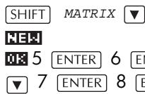 COMPAQ 39G PLUS - Arithmétique sur les matrices - 3