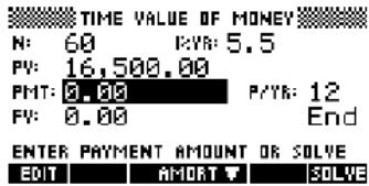 COMPAQ 39G PLUS - Exécution des calculs TVM - 2