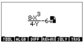 COMPAQ 40GS - Utilisation du module de calcul formel (cas) dans le module equation writer - 1