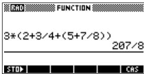 COMPAQ 40GS - Calculs de fractions - 5