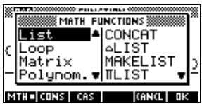 COMPAQ 40GS - Fonctions de manipulation listes - 1
