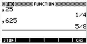 COMPAQ 40GS - Conversion d'un nombre décimal en fraction - 2