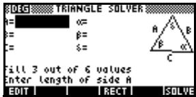 COMPAQ 40GS - Ouverture de l'appliquette triangle solver - 1