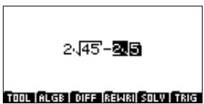COMPAQ 40GS - Exécution de calculs symboliques - 7