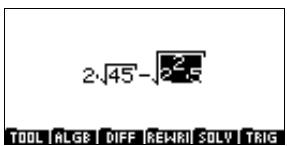COMPAQ 40GS - Exécution de calculs symboliques - 6