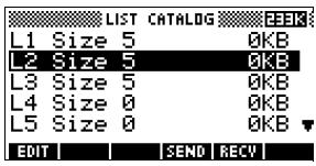 COMPAQ 40GS - Création d'une liste dans le catalogue des listes - 2