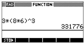 COMPAQ 40GS - Mémorisation du résultat d'un calcul - 2
