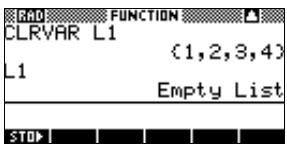 COMPAQ 40GS - Effacement d'une variable - 1