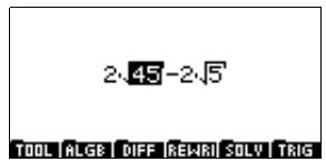 COMPAQ 40GS - Exécution de calculs symboliques - 8