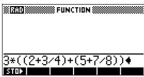 COMPAQ 40GS - Calculs de fractions - 4