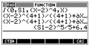 COMPAQ 40GS - Calcul de primitive avec les variables formelles - 5
