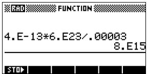 COMPAQ 40GS - Notation scientifique (puissances de 10) - 2