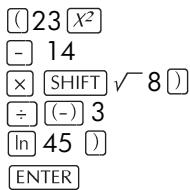 COMPAQ 40GS - Saisir une expression - 1