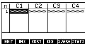 COMPAQ 40GS - Importer des échantillons de l'aplet statistics - 3