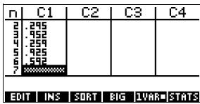 COMPAQ 40GS - Entrer les données - 1