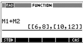 COMPAQ 40GS - Arithmétique sur les matrices - 6