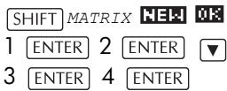 COMPAQ 40GS - Arithmétique sur les matrices - 1