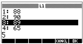 COMPAQ 40GS - Modification d'une iste - 4