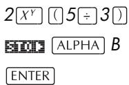 COMPAQ 40GS - Mémorisation du résultat d'un calcul - 5
