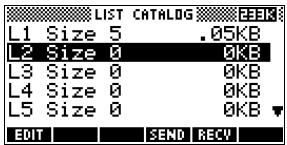 COMPAQ 40GS - Le menu VARS - 5