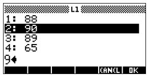 COMPAQ 40GS - Insertion d'un élément dans une liste - 1