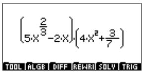 COMPAQ 40GS - Exécution de calculs symboliques - 2