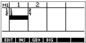 COMPAQ 40GS - Arithmétique sur les matrices - 2