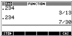 COMPAQ 40GS - Définir la précision des fractions - 2