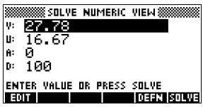 COMPAQ 40GS - Définir les variables connues - 1