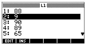 COMPAQ 40GS - Insertion d'un élément dans une liste - 2