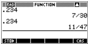 COMPAQ 40GS - Définir la précision des fractions - 3