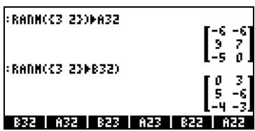 COMPAQ 48GII - Opérations avec des matrices - 3