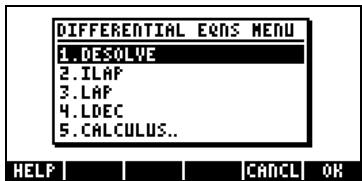 COMPAQ 48GII - Le menu CALC/DIFF - 2