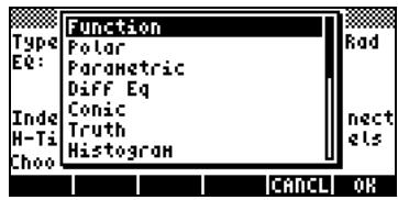 COMPAQ 48GII - Options graphiques de la calculatrice - 2