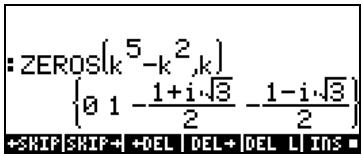 COMPAQ 48GII - Fonction ZEROS - 1