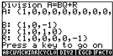 COMPAQ 48GII - Opérations étape par étape avec des polynômes et des fractions - 5