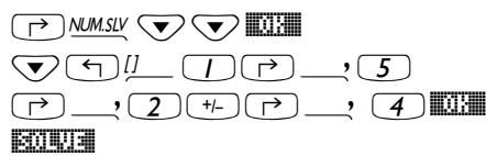 COMPAQ 48GII - Générer des coefficients polynomiaux à partir des racines polynomiales - 1