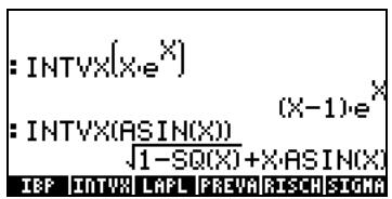 COMPAQ 48GII - Fonctions INT, INTVX, RISCH, SIGMA et sigmavx - 1