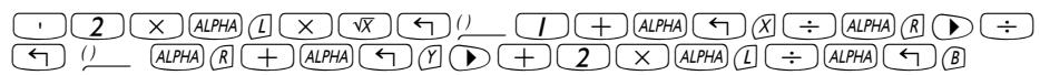 COMPAQ 48GII - Créer des expressions algébriques - 1