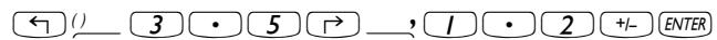 COMPAQ 48GII - Saisie de nombres complexes - 3