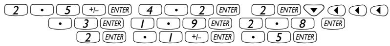 COMPAQ 48GII - Utilisation de l'éditeur de matrice - 1